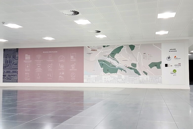 Interior wall graphics